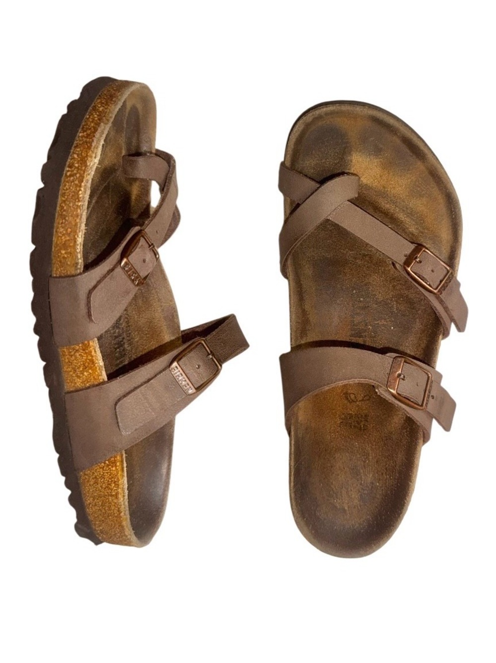 BIRKENSTOCK MAYARI brown  sandals women’s size 38 7 7.5